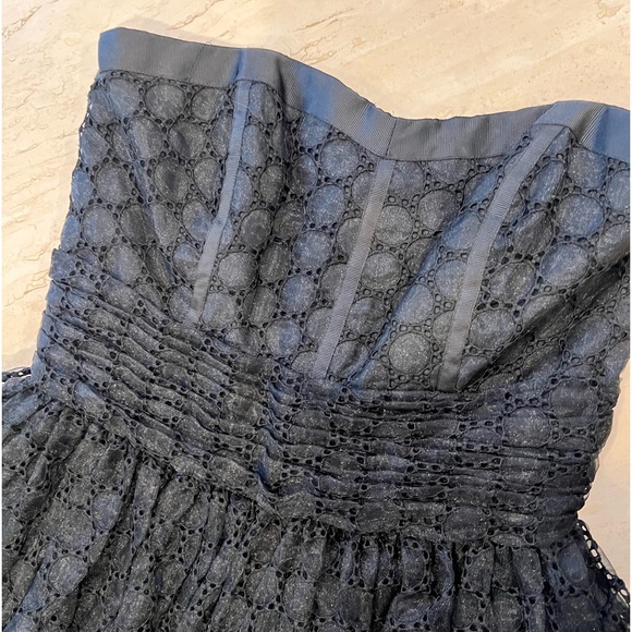 Vintage Betsy Johnson Black Strapless w removable “halter” strap - Picture 4 of 16